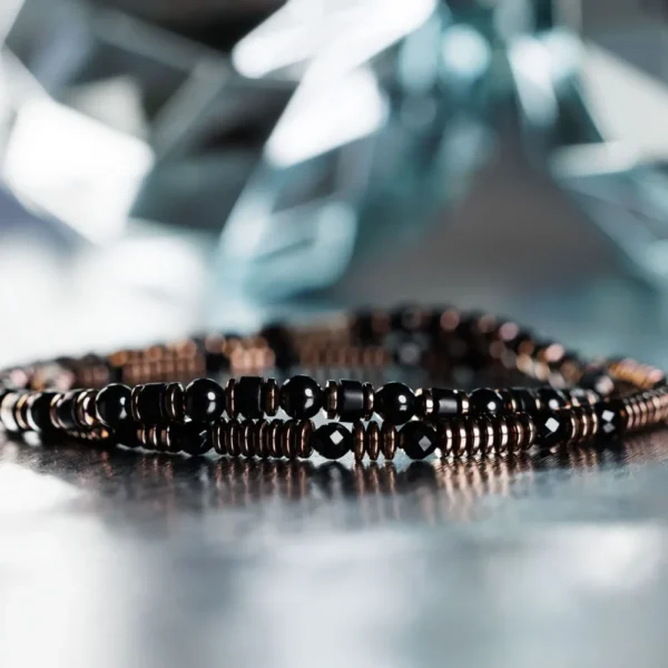 Black Onyx Bracelet V (4mm) - Image 2